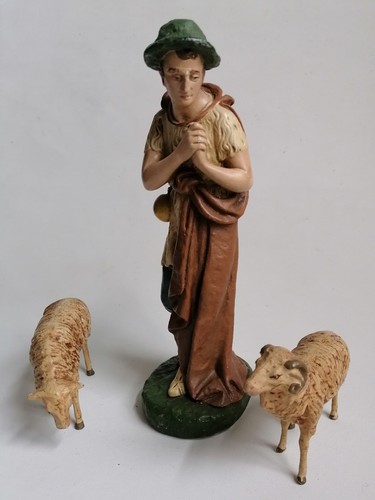 Antike krippenfigur aus gips - antike,