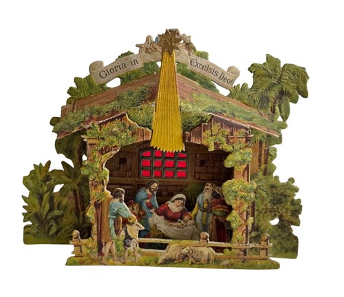 Antike weihnachtskrippe - antike, /