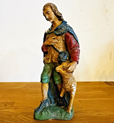 Große alte krippenfigur cm - 30,