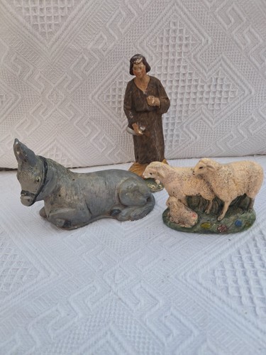 Krippenfiguren hirte tiere - hirte,