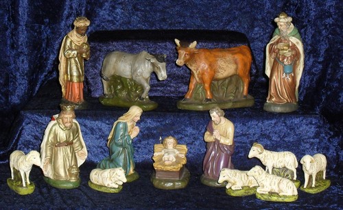 Top antike krippenfiguren - 14,