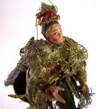 antike KRIPPENFIGUR Heiliger