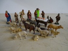 ALTE KRIPPEN FIGUREN & TIERE