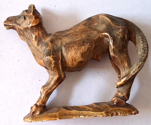 Handgeschnitzte tierfigur aus - handgeschnitzte,