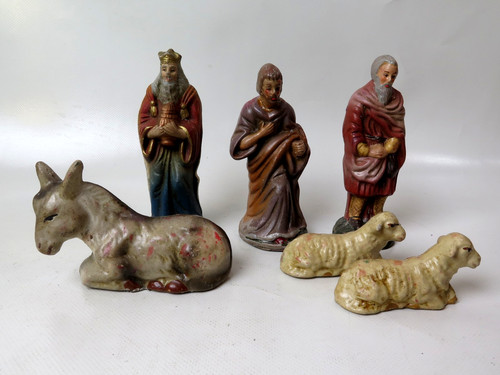 6er konvolut krippefiguren - konvolut,
