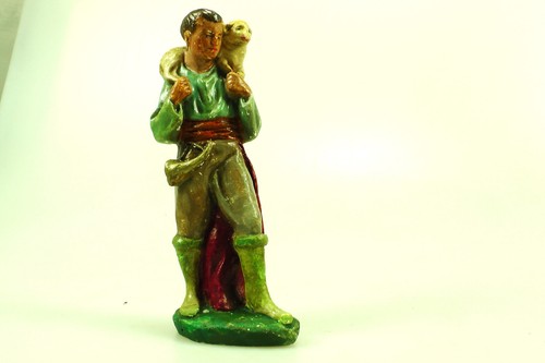 Alte krippenfigur hirte mit - alte, „hirte