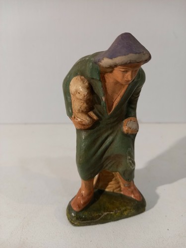 Antike krippenfigur hirte - krippenfigur, mit