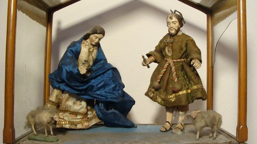 Uralte barocke kirche krippe - uralte,