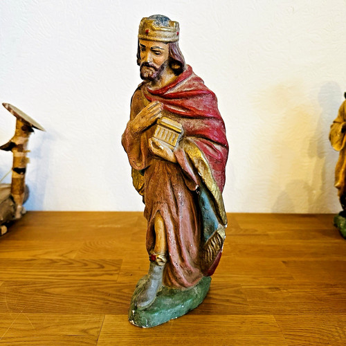 Große alte krippenfigur cm - 30,